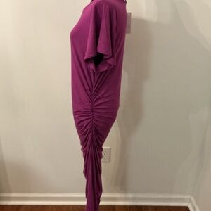 White House Black Market Fuchsia Midi Dress